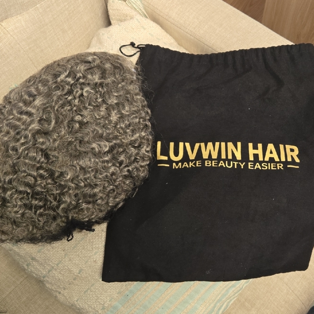 Adidas Curly Gray Hair Wig